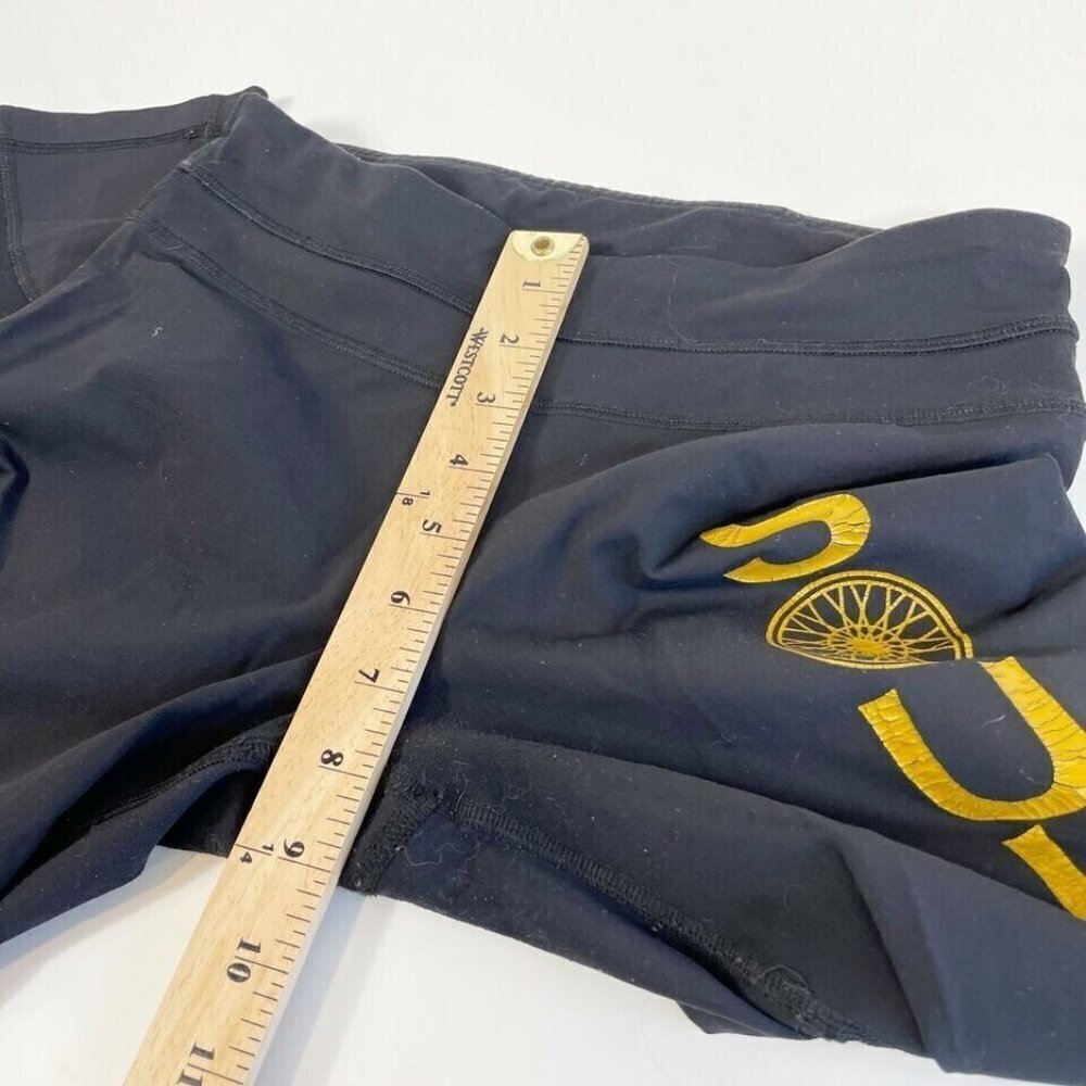 Lululemon Soulcycle Capri Cropped Leggings Womens‎ Size 6 Black Athletic Pull On - Picture 7 of 11